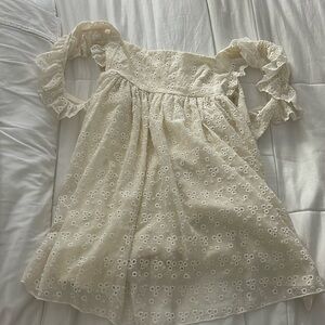 Selling Lucy and the sky lace cream, mini dress in size small